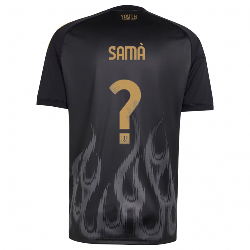 גברים Alberto Samà #0 שחור חום ג'רזי קיט שלישי 2026/27 חולצה קצרה