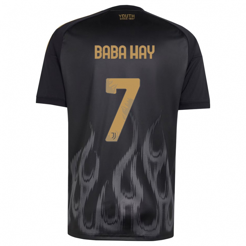 גברים Amir Baba Hay #7 שחור חום ג'רזי קיט שלישי 2026/27 חולצה קצרה