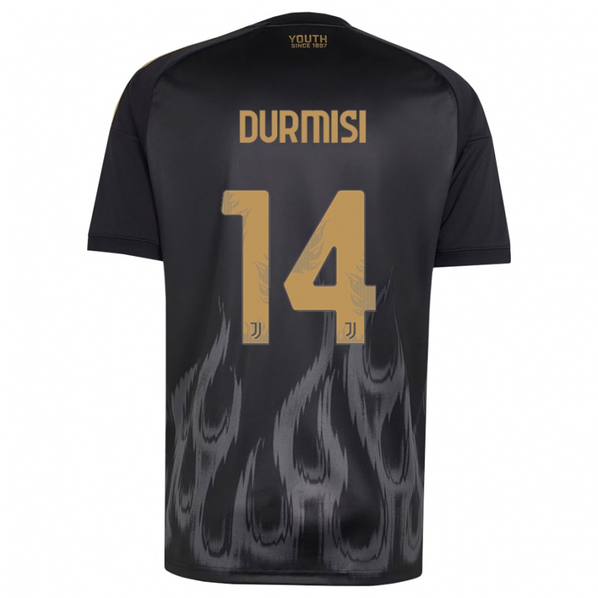 גברים ארמאן דורמיסי #14 שחור חום ג'רזי קיט שלישי 2026/27 חולצה קצרה