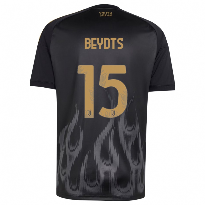 גברים Antoine Beydts #15 שחור חום ג'רזי קיט שלישי 2026/27 חולצה קצרה
