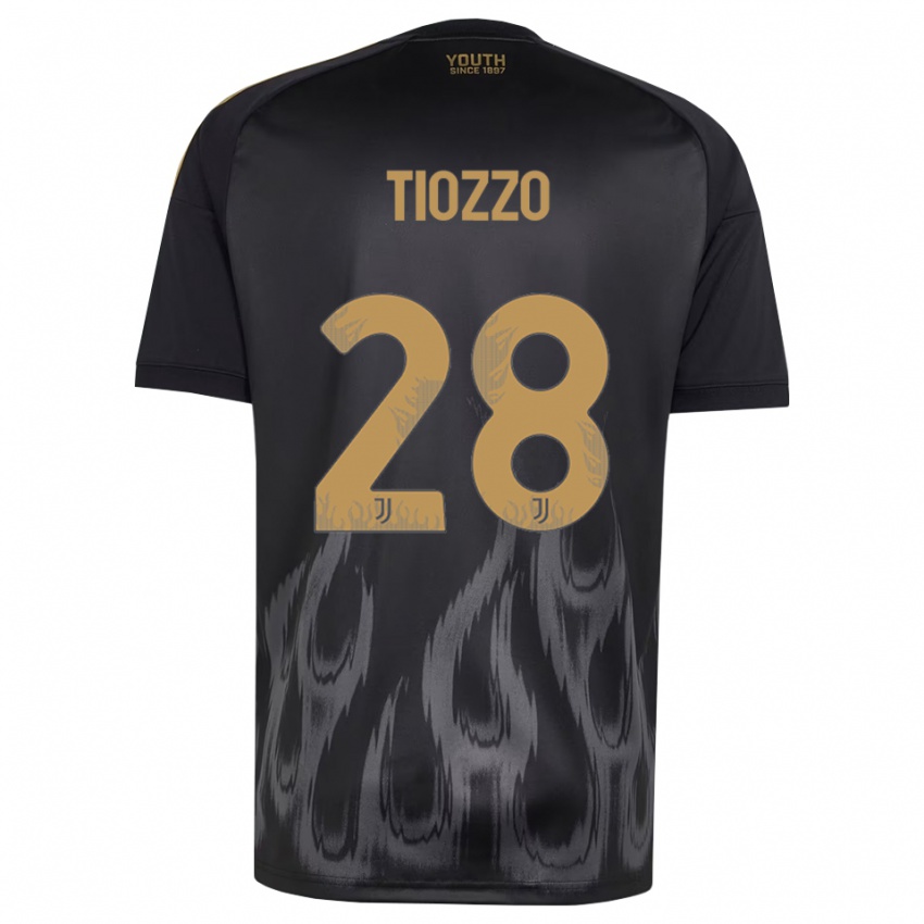 גברים Marco Tiozzo #28 שחור חום ג'רזי קיט שלישי 2026/27 חולצה קצרה