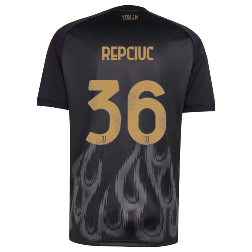 גברים גבריאל רפצ'וק #36 שחור חום ג'רזי קיט שלישי 2026/27 חולצה קצרה