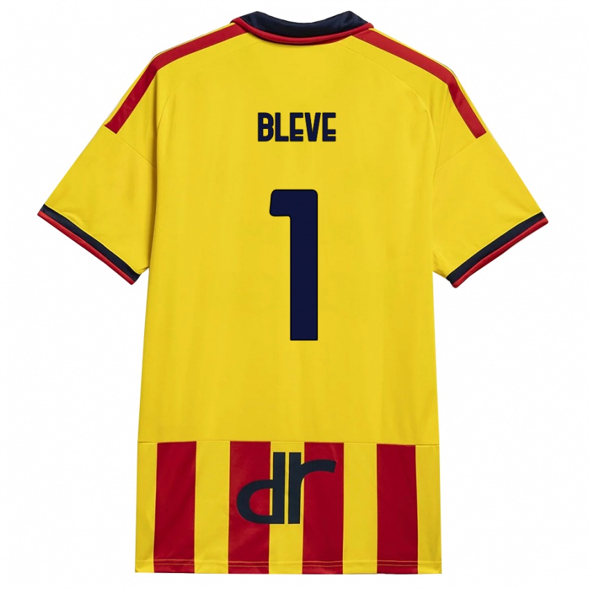 גברים Marco Bleve #1 צהוב אדום ג'רזי ביתית 2026/27 חולצה קצרה