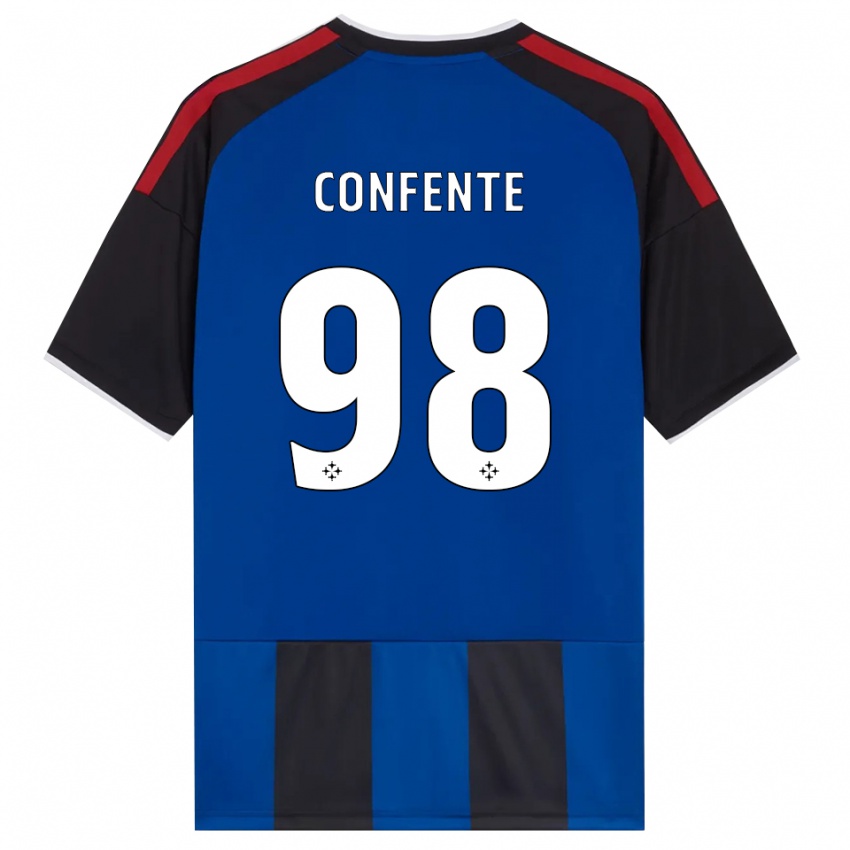 גברים Alessandro Confente #98 כחול שחור אדום לבן ג'רזי ביתית 2026/27 חולצה קצרה