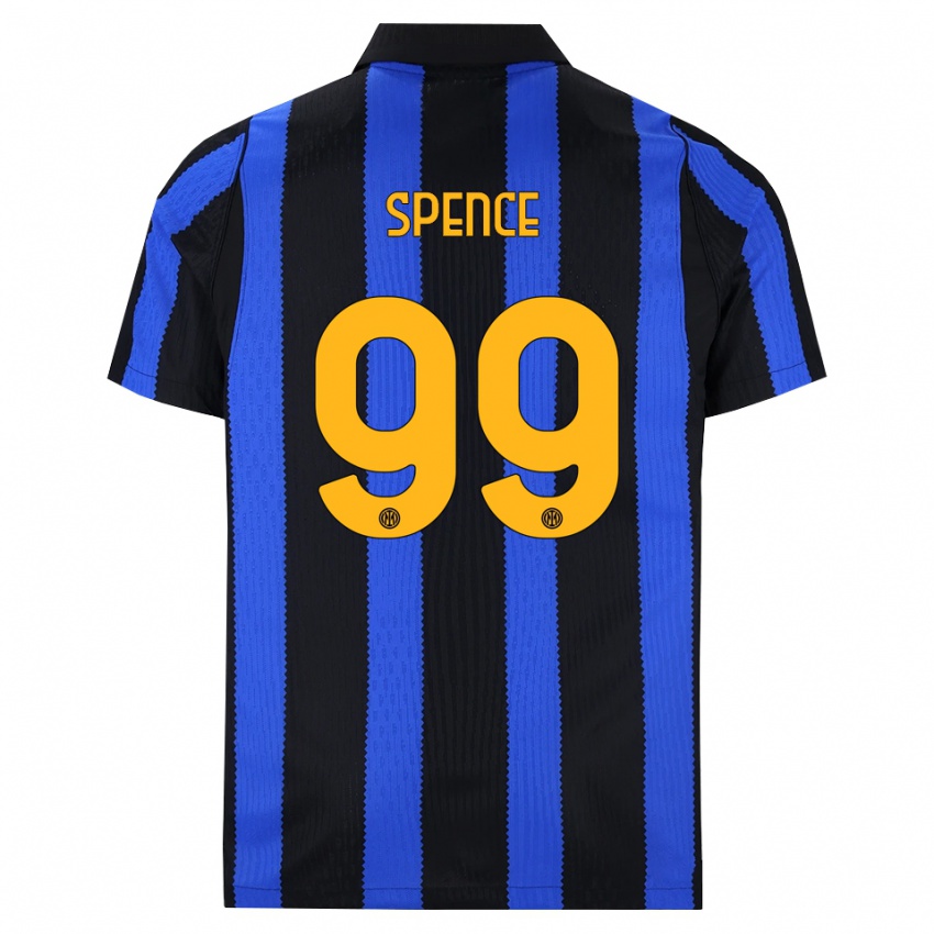 נשים ג'אד ספנס #99 שחור כחול צהוב ג'רזי ביתית 2026/27 חולצה קצרה