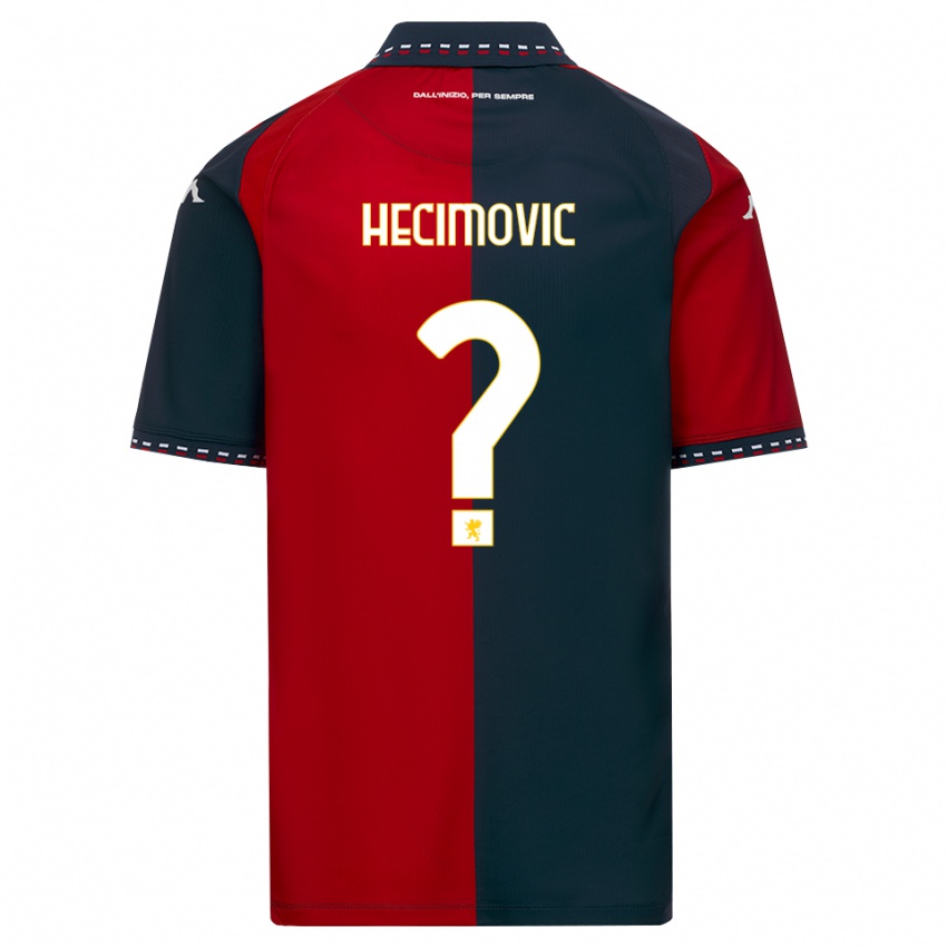 נשים Franko Hecimovic #0 אדום שחור לבן ג'רזי ביתית 2026/27 חולצה קצרה