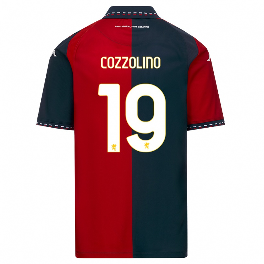 נשים Carmine Cozzolino #19 אדום שחור לבן ג'רזי ביתית 2026/27 חולצה קצרה
