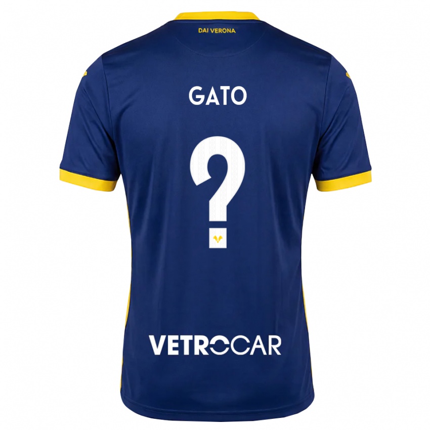נשים Denzel Gato #0 כחול מלכותי צהוב לבן ג'רזי ביתית 2026/27 חולצה קצרה