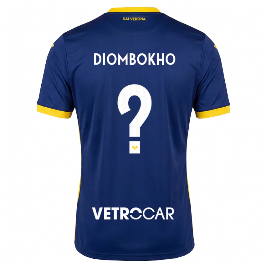 נשים Sadibou Diombokho #0 כחול מלכותי צהוב לבן ג'רזי ביתית 2026/27 חולצה קצרה