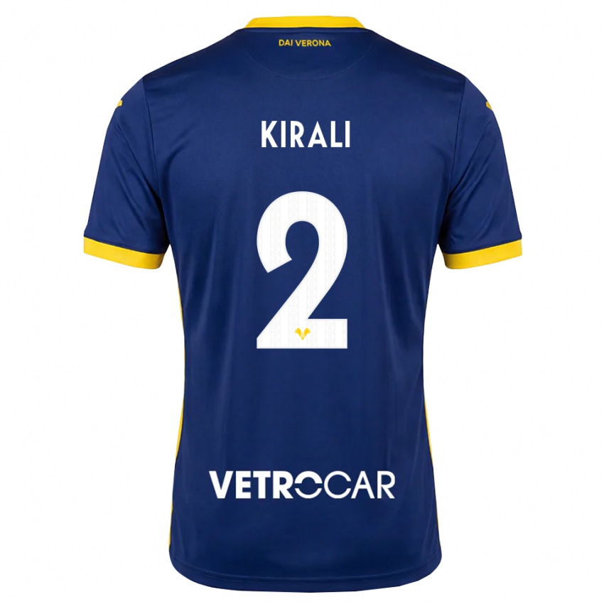 נשים Dragoș Kirali #2 כחול מלכותי צהוב לבן ג'רזי ביתית 2026/27 חולצה קצרה