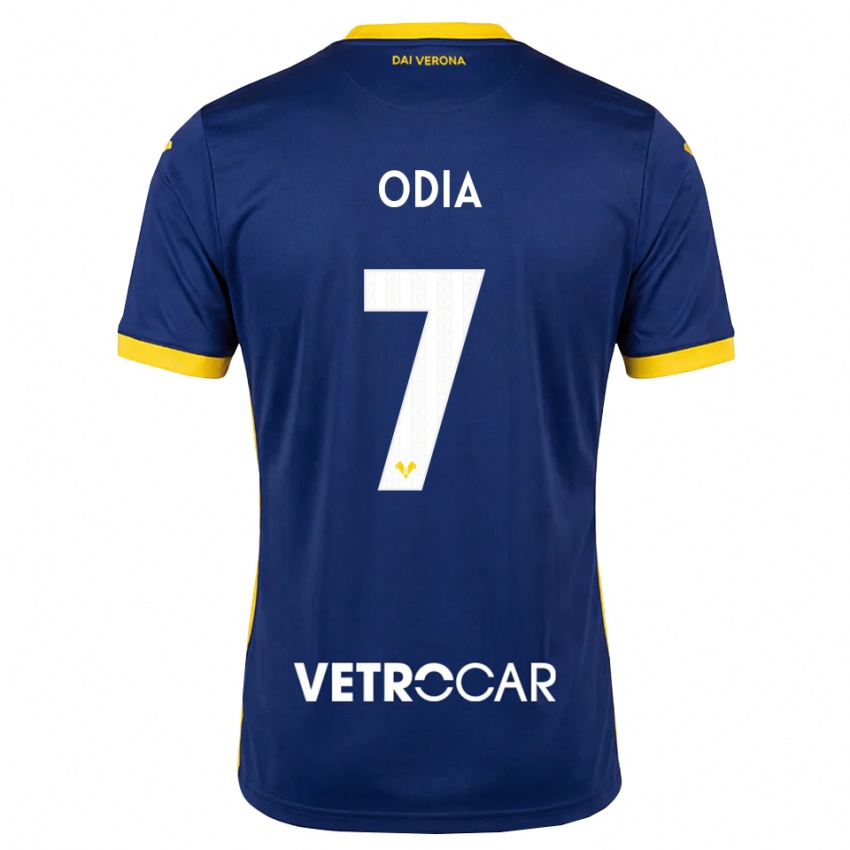 נשים David Odia #7 כחול מלכותי צהוב לבן ג'רזי ביתית 2026/27 חולצה קצרה