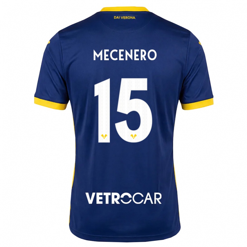 נשים Giovanni Mecenero #15 כחול מלכותי צהוב לבן ג'רזי ביתית 2026/27 חולצה קצרה