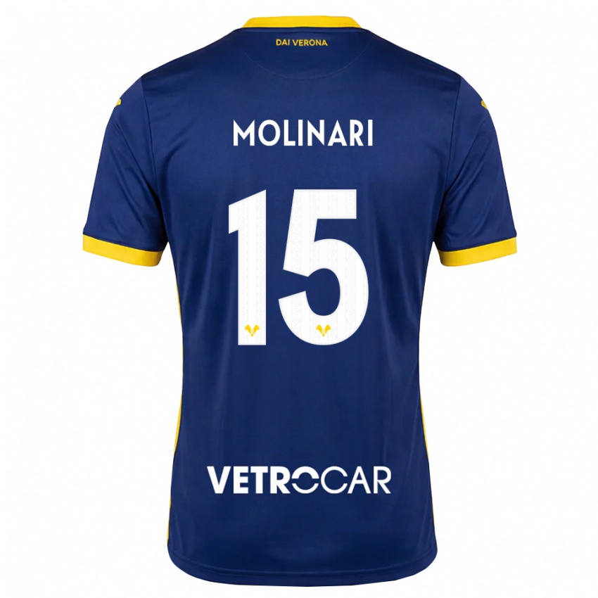 נשים Gabriele Molinari #15 כחול מלכותי צהוב לבן ג'רזי ביתית 2026/27 חולצה קצרה