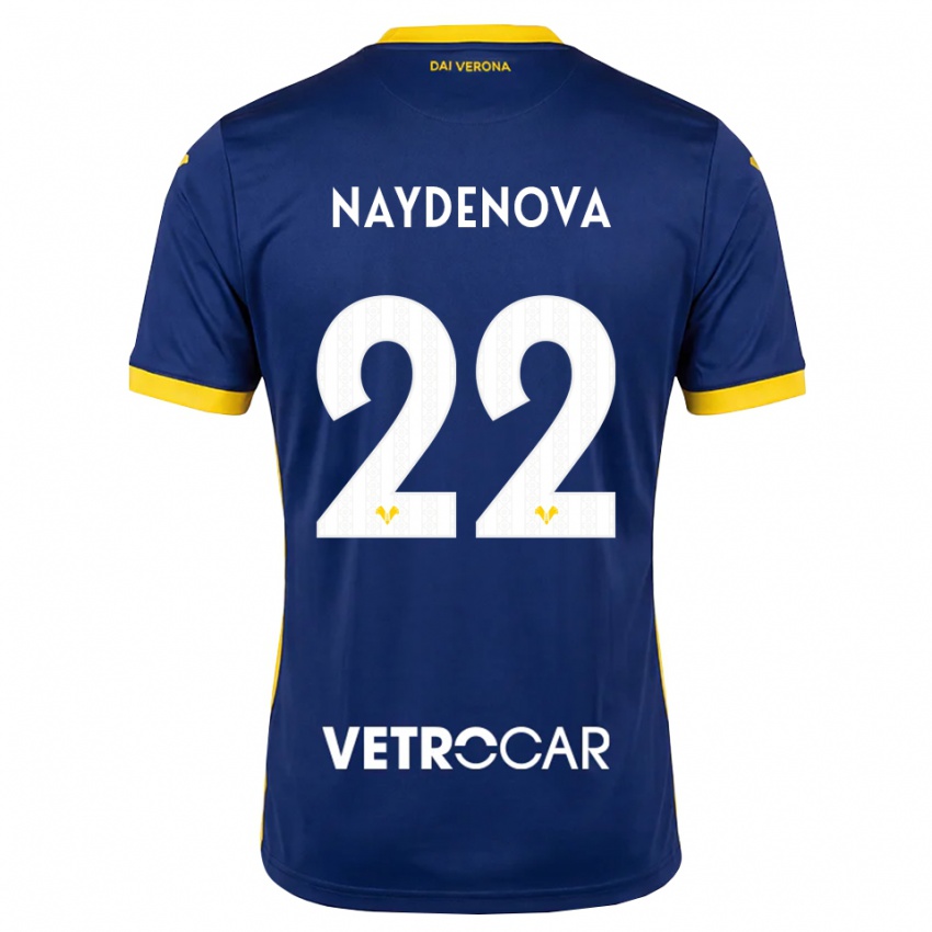 נשים Ivana Naydenova #22 כחול מלכותי צהוב לבן ג'רזי ביתית 2026/27 חולצה קצרה