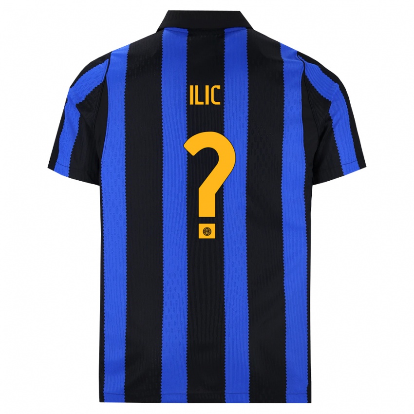 נשים Novak Ilic #0 שחור כחול צהוב ג'רזי ביתית 2026/27 חולצה קצרה