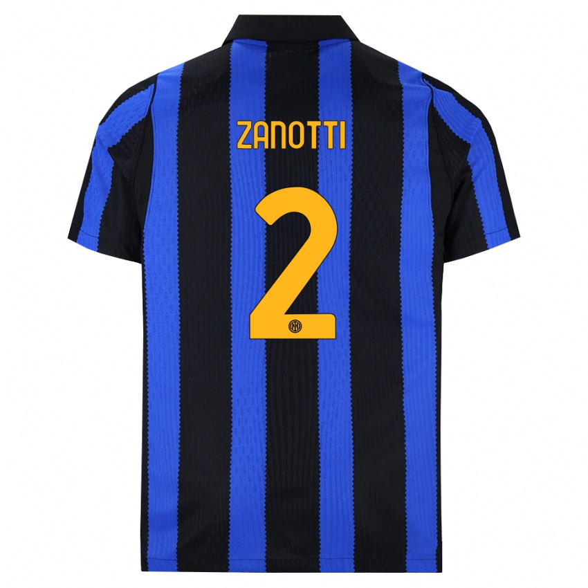 נשים מתיה זנוטי #2 שחור כחול צהוב ג'רזי ביתית 2026/27 חולצה קצרה