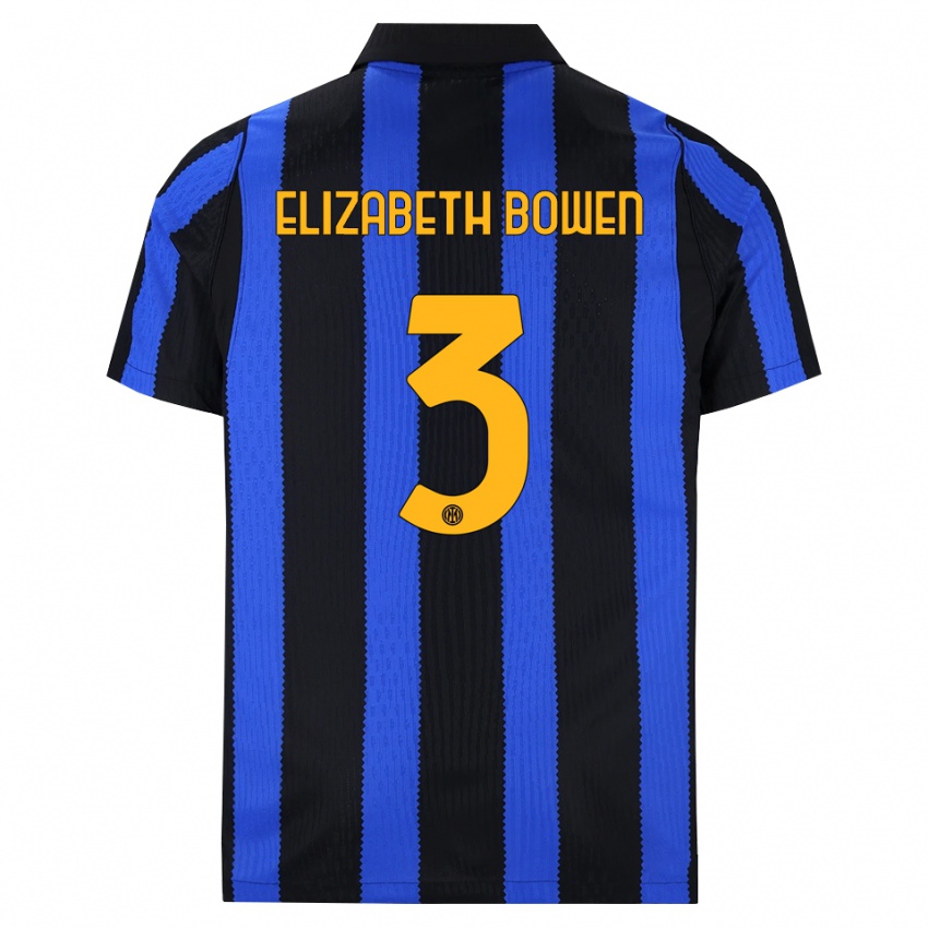 נשים קייטי בוון #3 שחור כחול צהוב ג'רזי ביתית 2026/27 חולצה קצרה
