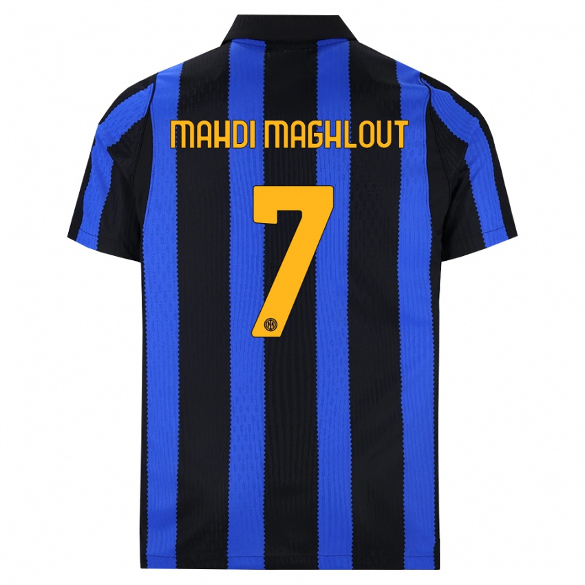 נשים Ali Mahdi Maghlout #7 שחור כחול צהוב ג'רזי ביתית 2026/27 חולצה קצרה