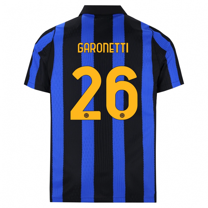 נשים Gabriele Garonetti #26 שחור כחול צהוב ג'רזי ביתית 2026/27 חולצה קצרה