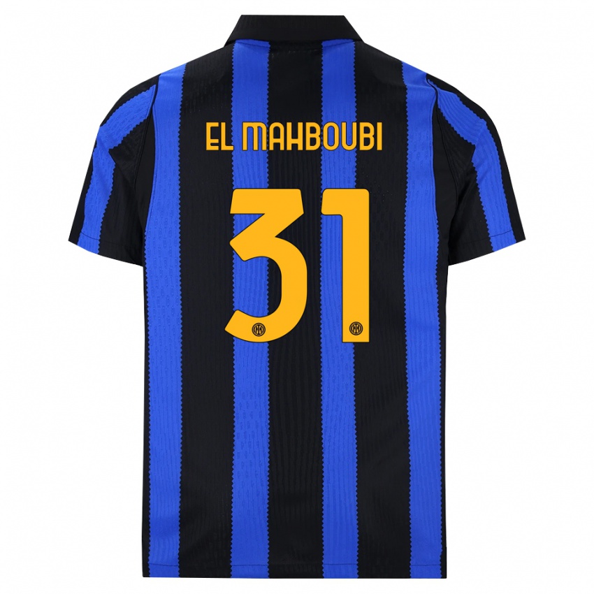 נשים Anas El Mahboubi #31 שחור כחול צהוב ג'רזי ביתית 2026/27 חולצה קצרה