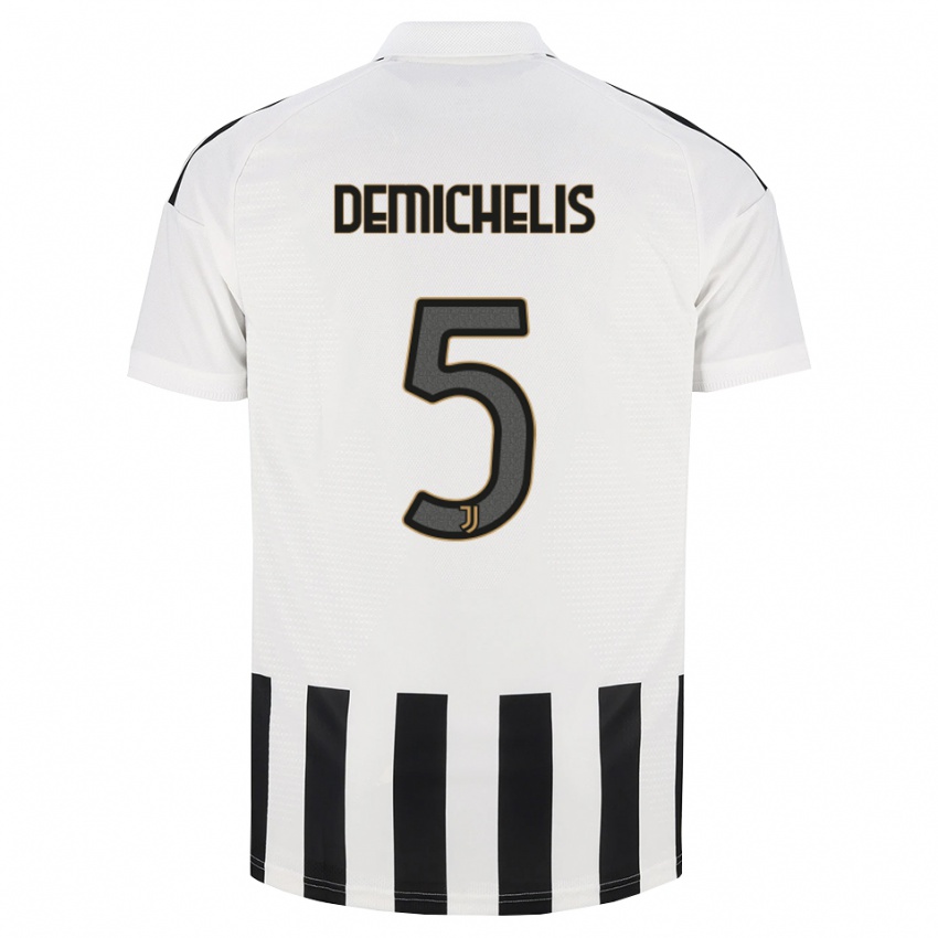 נשים Emanuele Demichelis #5 שחור לבן חום ג'רזי ביתית 2026/27 חולצה קצרה