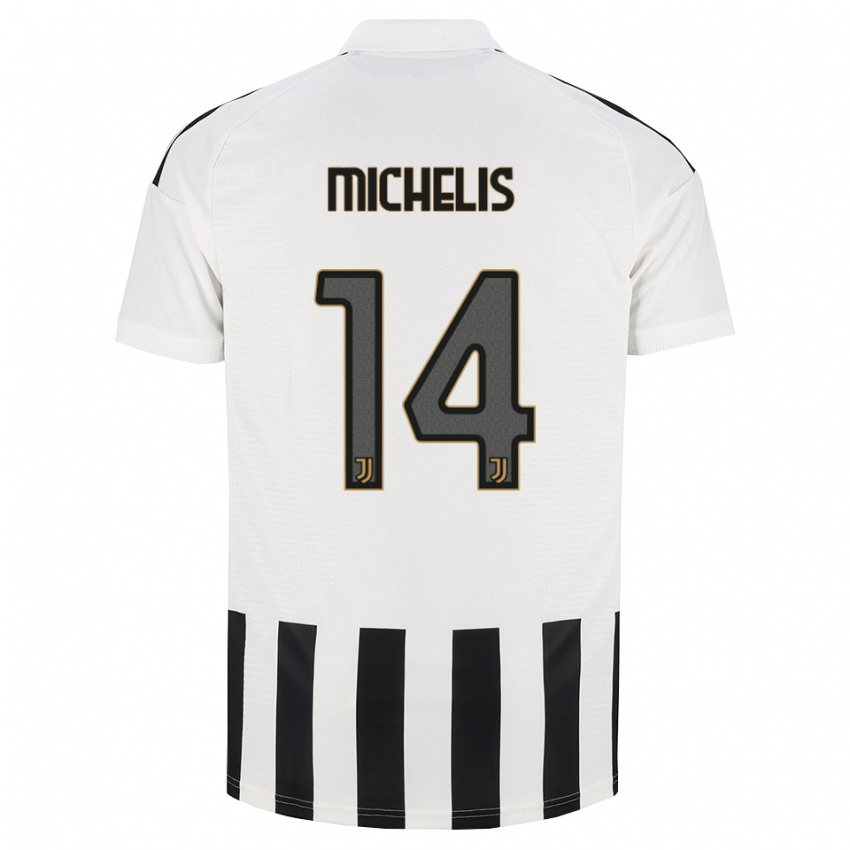 נשים Mattia Michelis #14 שחור לבן חום ג'רזי ביתית 2026/27 חולצה קצרה
