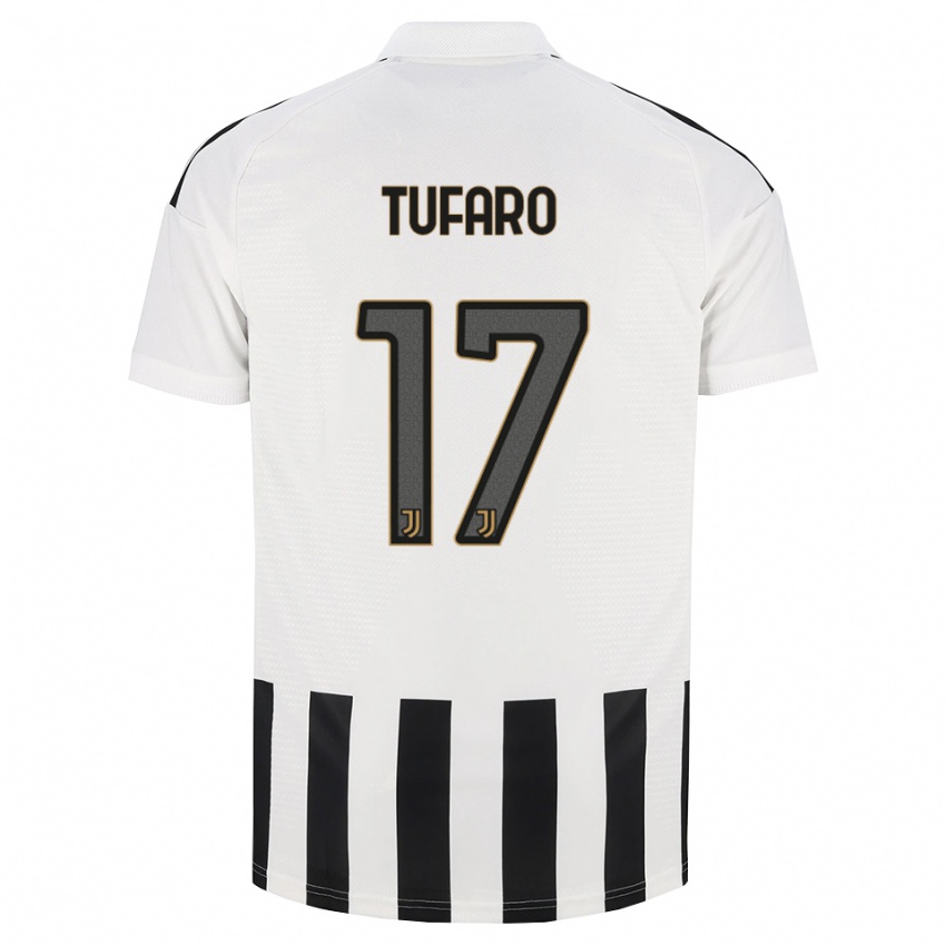 נשים Gabriele Tufaro #17 שחור לבן חום ג'רזי ביתית 2026/27 חולצה קצרה