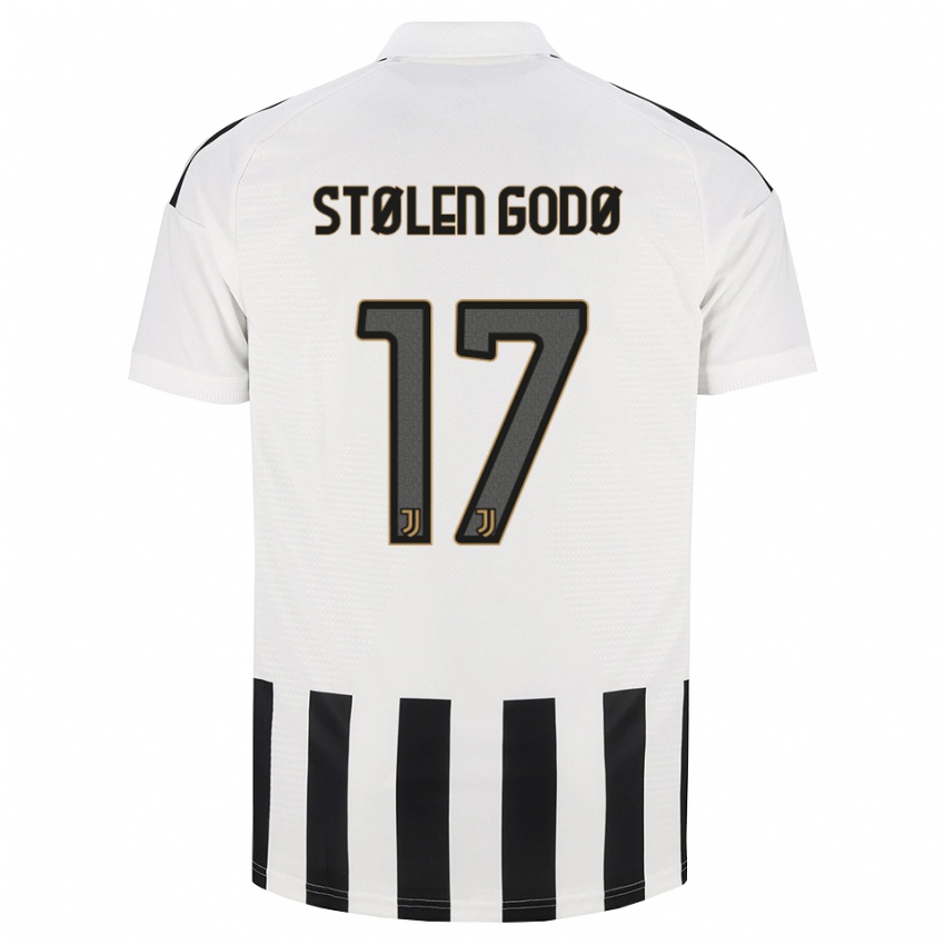 נשים Emma Stølen Godø #17 שחור לבן חום ג'רזי ביתית 2026/27 חולצה קצרה