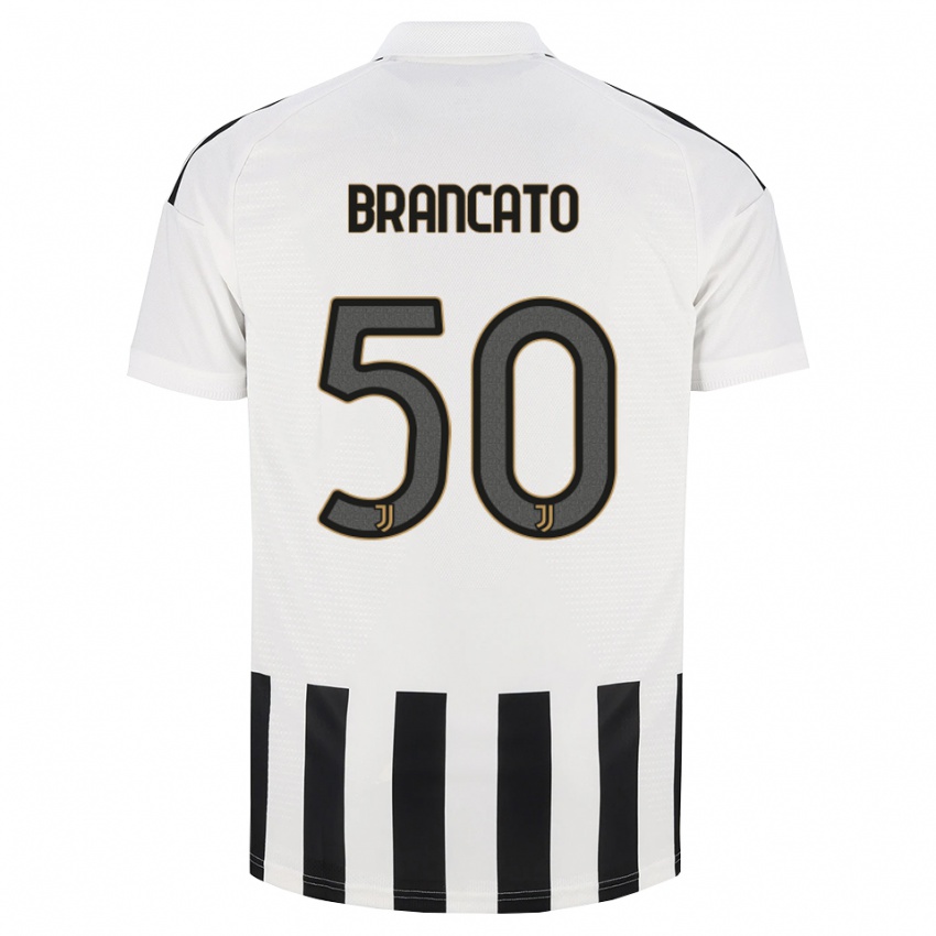נשים Alessandro Brancato #50 שחור לבן חום ג'רזי ביתית 2026/27 חולצה קצרה