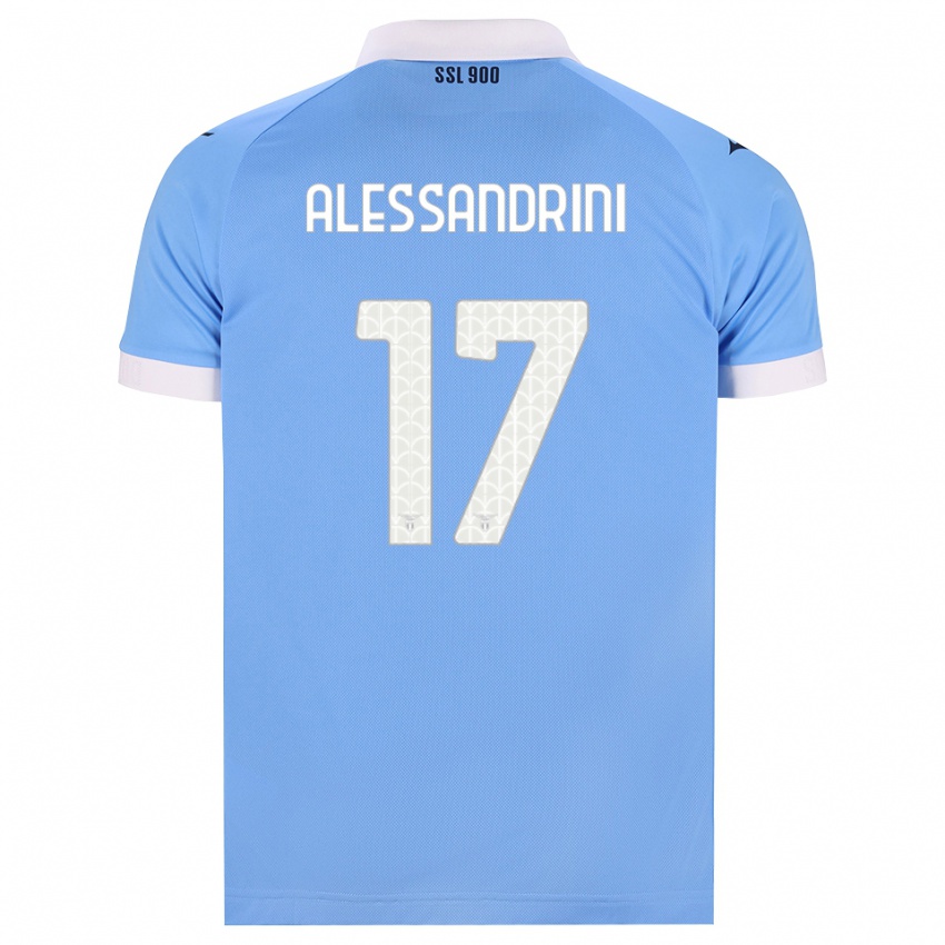 נשים Fabrizio Alessandrini #17 כחול שמיים שחור לבן ג'רזי ביתית 2026/27 חולצה קצרה