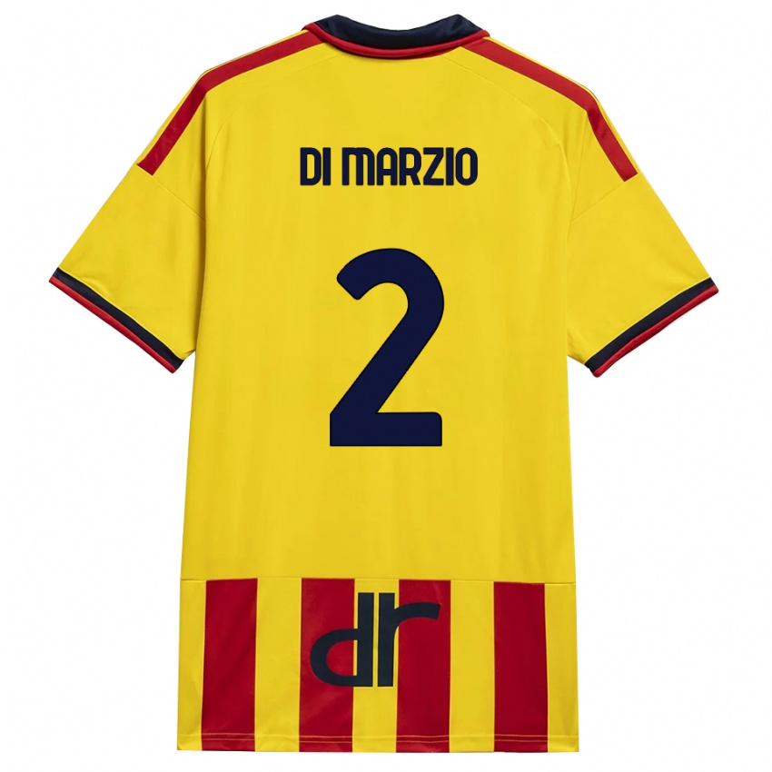 נשים Flavio Di Marzio #2 צהוב אדום ג'רזי ביתית 2026/27 חולצה קצרה