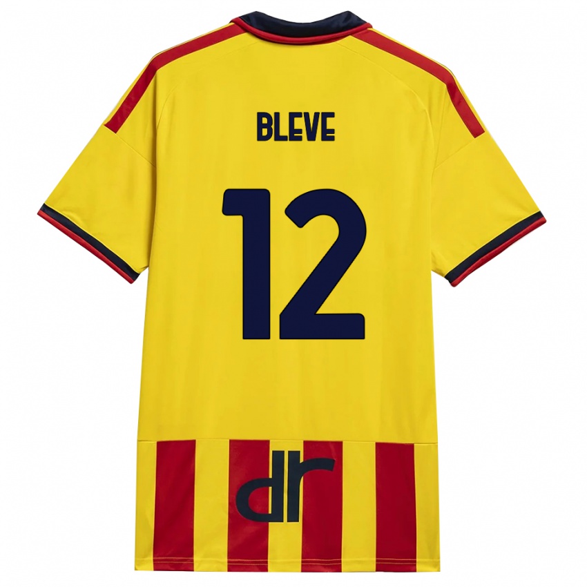 נשים Daniele Bleve #12 צהוב אדום ג'רזי ביתית 2026/27 חולצה קצרה