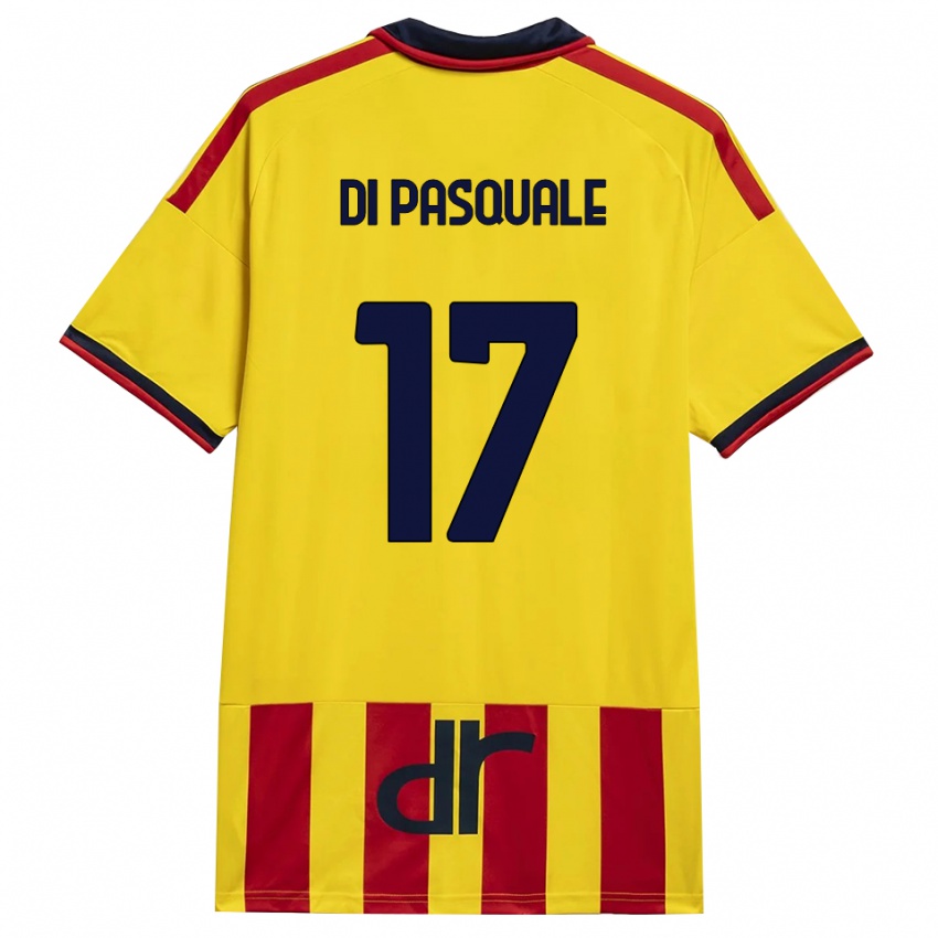 נשים Alessandro Di Pasquale #17 צהוב אדום ג'רזי ביתית 2026/27 חולצה קצרה