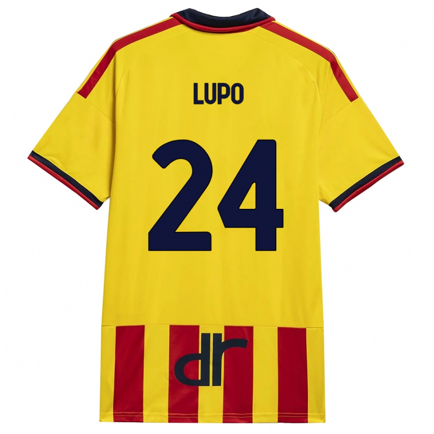 נשים Christian Lupo #24 צהוב אדום ג'רזי ביתית 2026/27 חולצה קצרה