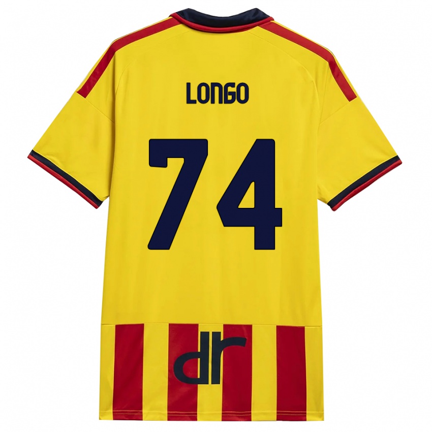 נשים Francesco Longo #74 צהוב אדום ג'רזי ביתית 2026/27 חולצה קצרה