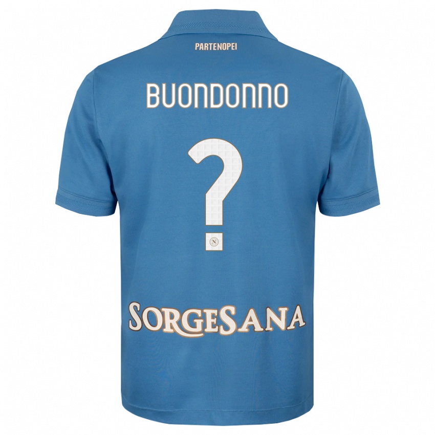 נשים Francesco Buondonno #0 כחול ערפיח לבן ג'רזי ביתית 2026/27 חולצה קצרה