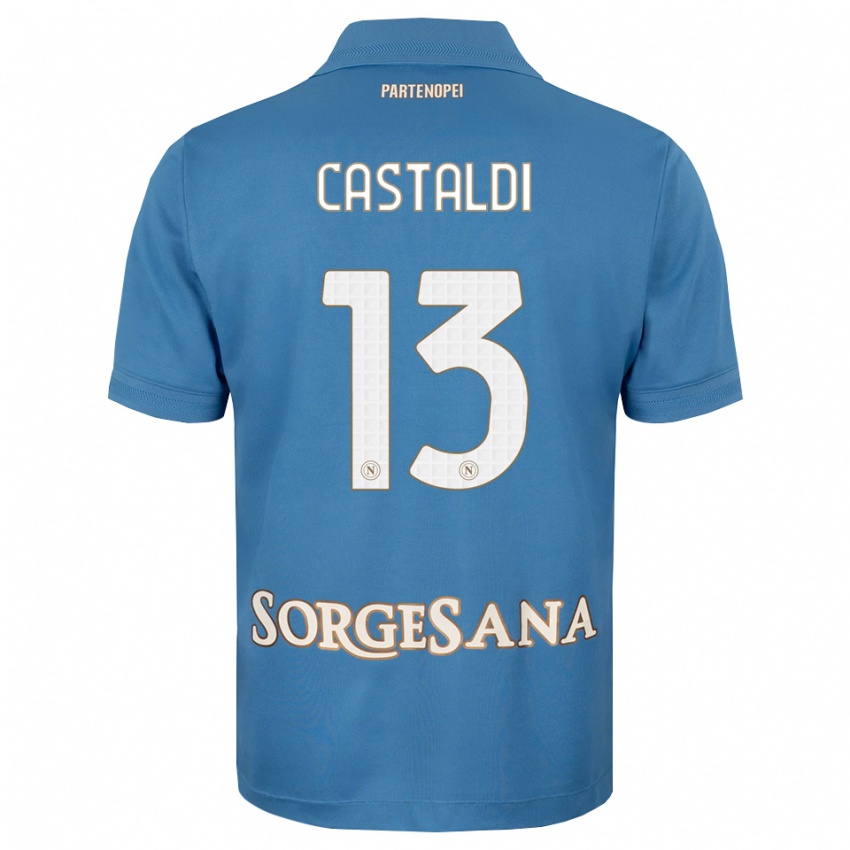 נשים Ciro Castaldi #13 כחול ערפיח לבן ג'רזי ביתית 2026/27 חולצה קצרה