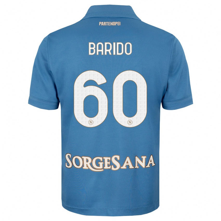 נשים Francisco Barido #60 כחול ערפיח לבן ג'רזי ביתית 2026/27 חולצה קצרה