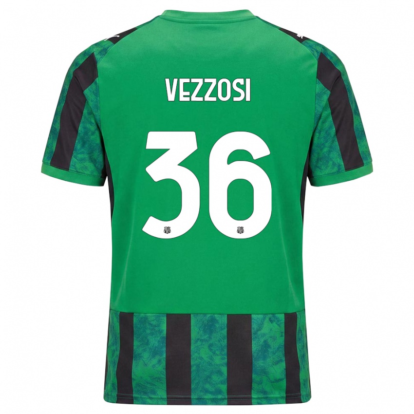 נשים Giorgio Vezzosi #36 ירוק שחור לבן ג'רזי ביתית 2026/27 חולצה קצרה