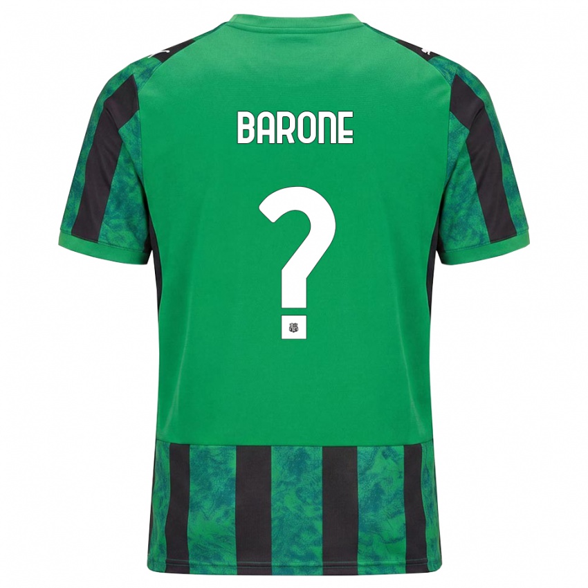 נשים Giorgio Barone #0 ירוק שחור לבן ג'רזי ביתית 2026/27 חולצה קצרה