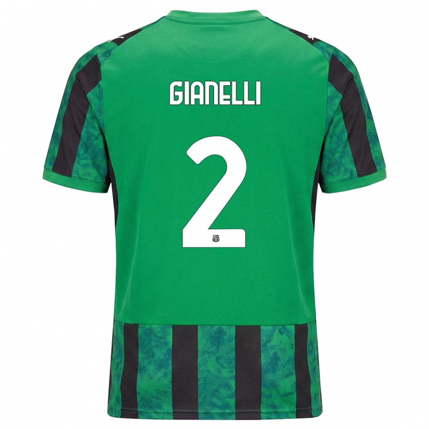 נשים Christian Gianelli #2 ירוק שחור לבן ג'רזי ביתית 2026/27 חולצה קצרה