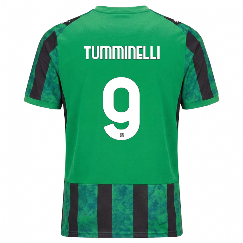 נשים Daniel Tumminelli #9 ירוק שחור לבן ג'רזי ביתית 2026/27 חולצה קצרה
