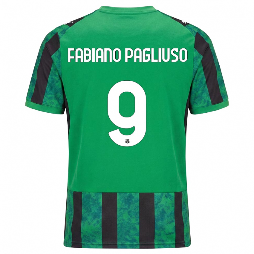 נשים Paolo Fabiano Pagliuso #9 ירוק שחור לבן ג'רזי ביתית 2026/27 חולצה קצרה