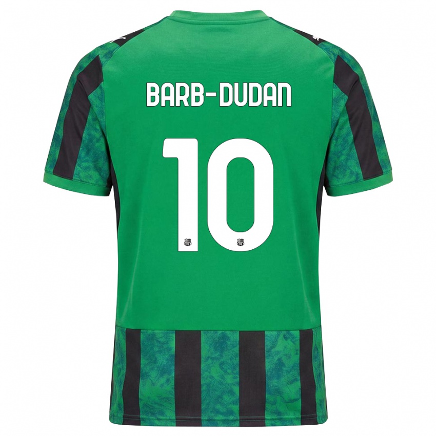 נשים Marco Barb-Dudan #10 ירוק שחור לבן ג'רזי ביתית 2026/27 חולצה קצרה