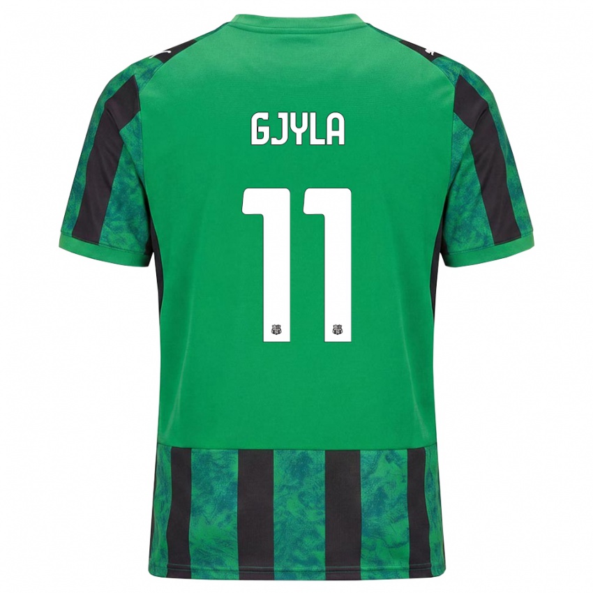 נשים Briajan Gjyla #11 ירוק שחור לבן ג'רזי ביתית 2026/27 חולצה קצרה