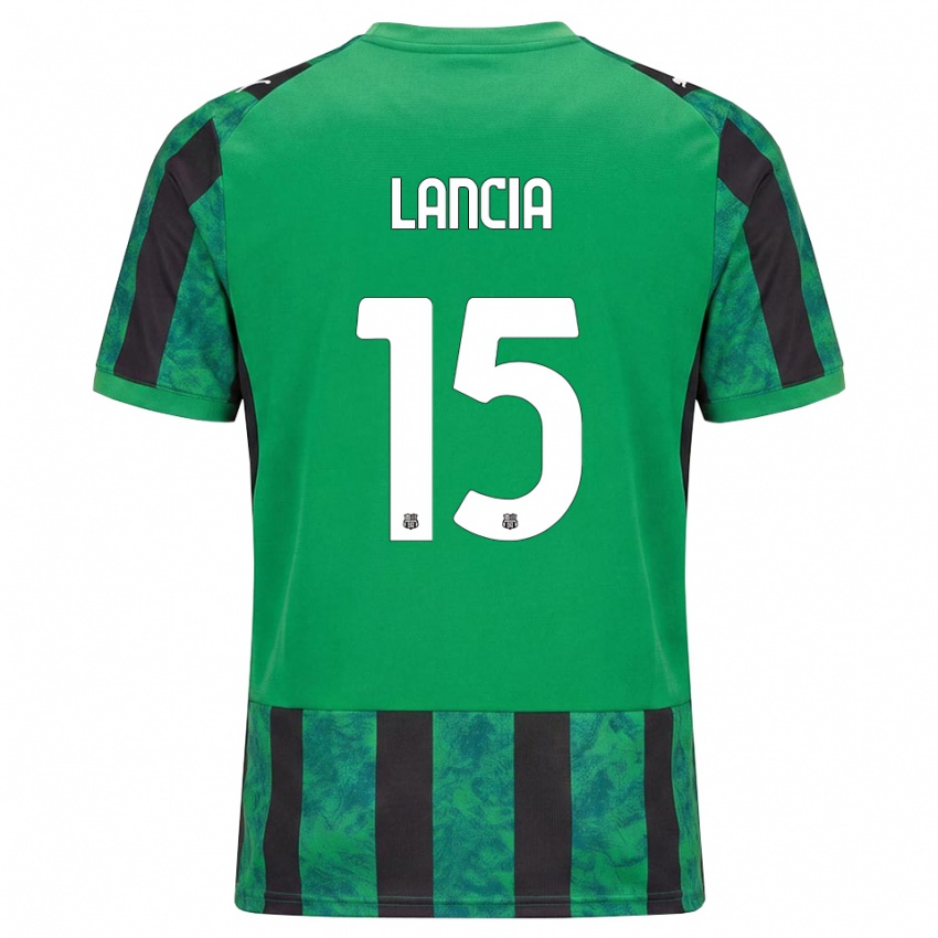 נשים Filippo Lancia #15 ירוק שחור לבן ג'רזי ביתית 2026/27 חולצה קצרה