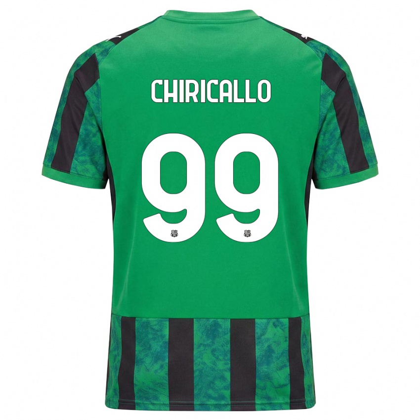 נשים Giovanni Chiricallo #99 ירוק שחור לבן ג'רזי ביתית 2026/27 חולצה קצרה