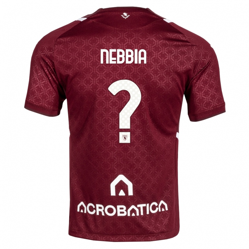 נשים Gabriele Nebbia #0 בורדו לבן ג'רזי ביתית 2026/27 חולצה קצרה