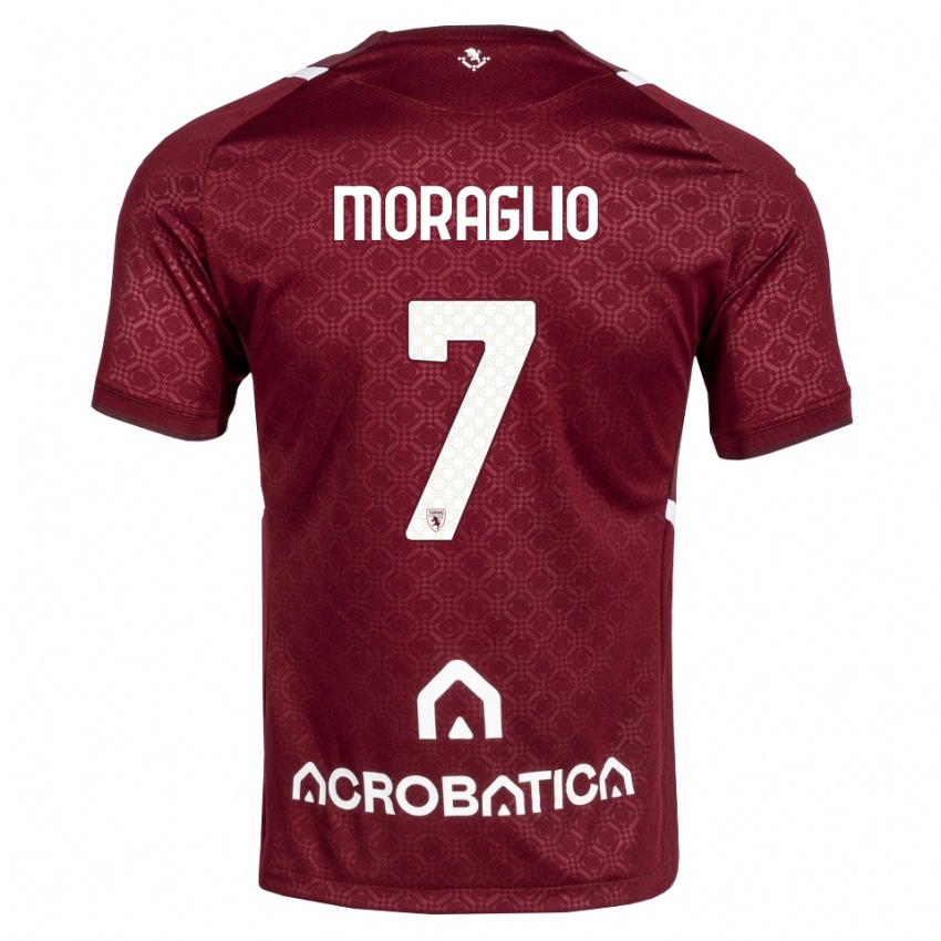 נשים Federico Moraglio #7 בורדו לבן ג'רזי ביתית 2026/27 חולצה קצרה
