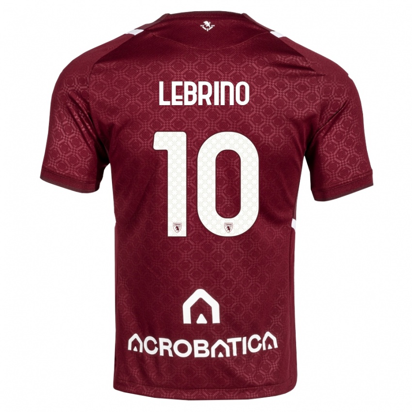נשים Danilo Lebrino #10 בורדו לבן ג'רזי ביתית 2026/27 חולצה קצרה